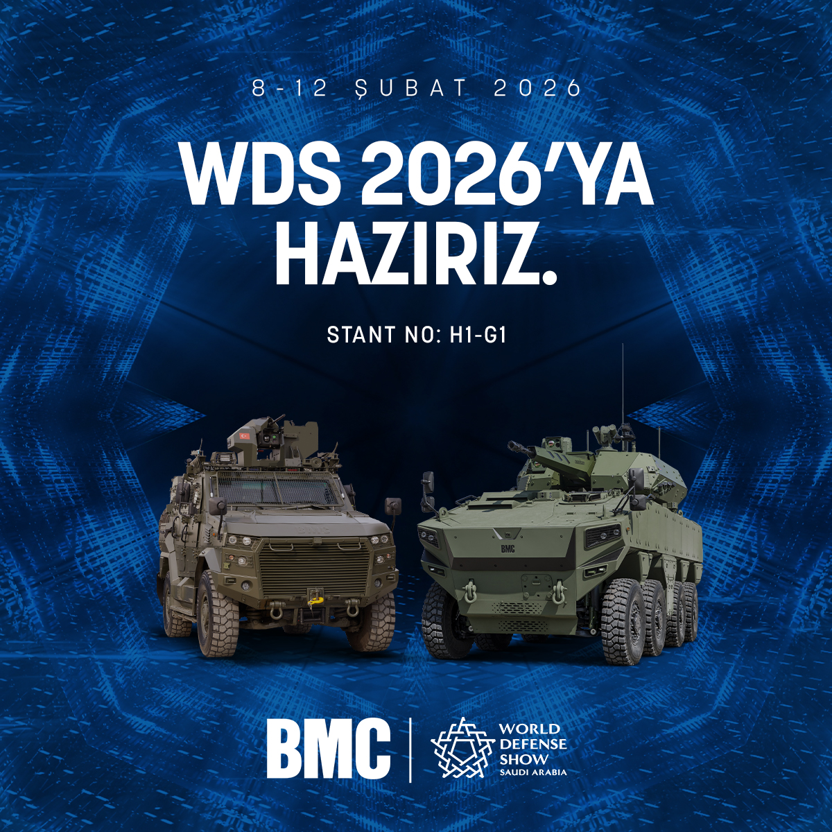 BMC, World Defence Show 2026’da Zırhlı Araçlarıyla Sahnede!