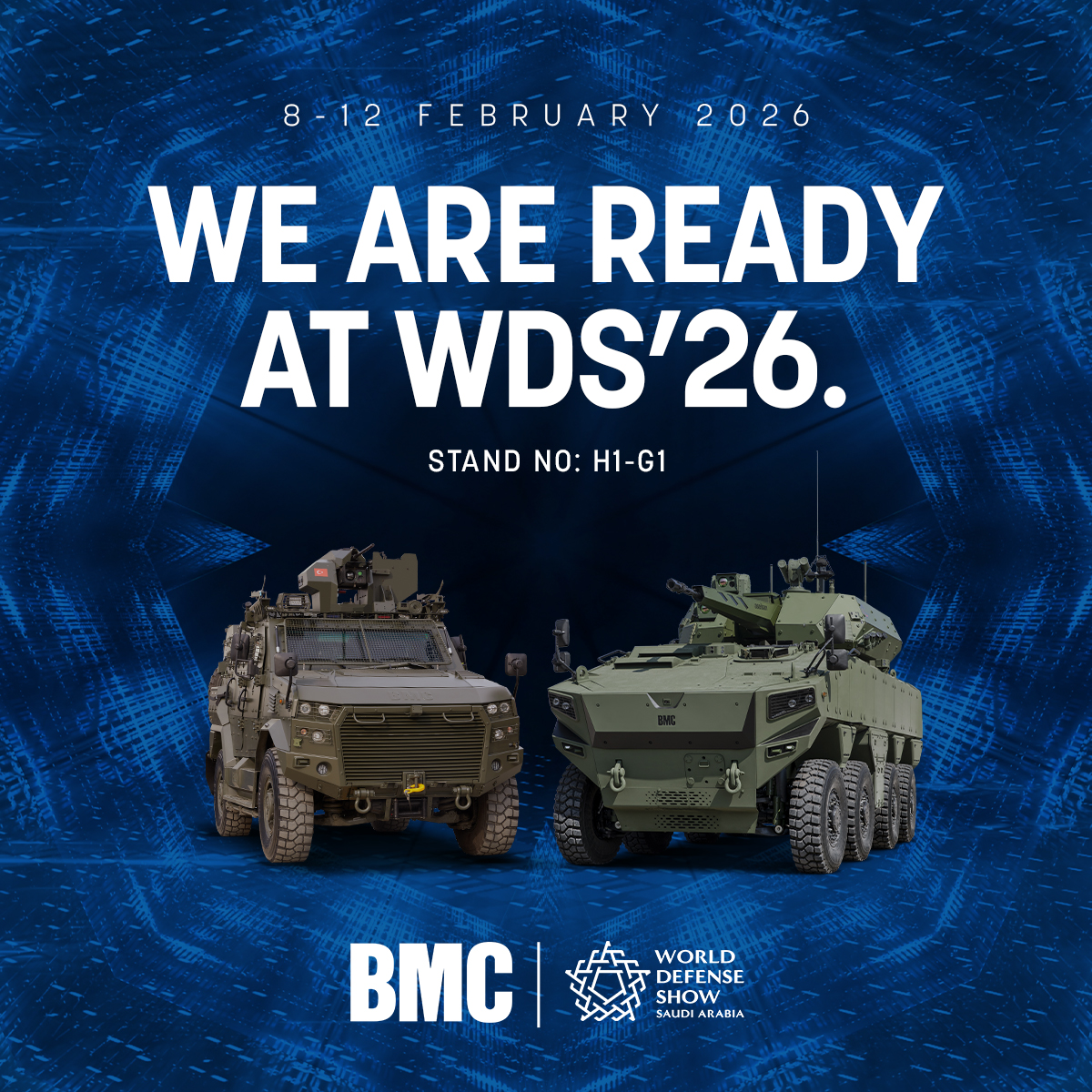BMC Takes the Stage at World Defence Show 2026 with Its Armored Vehicles!