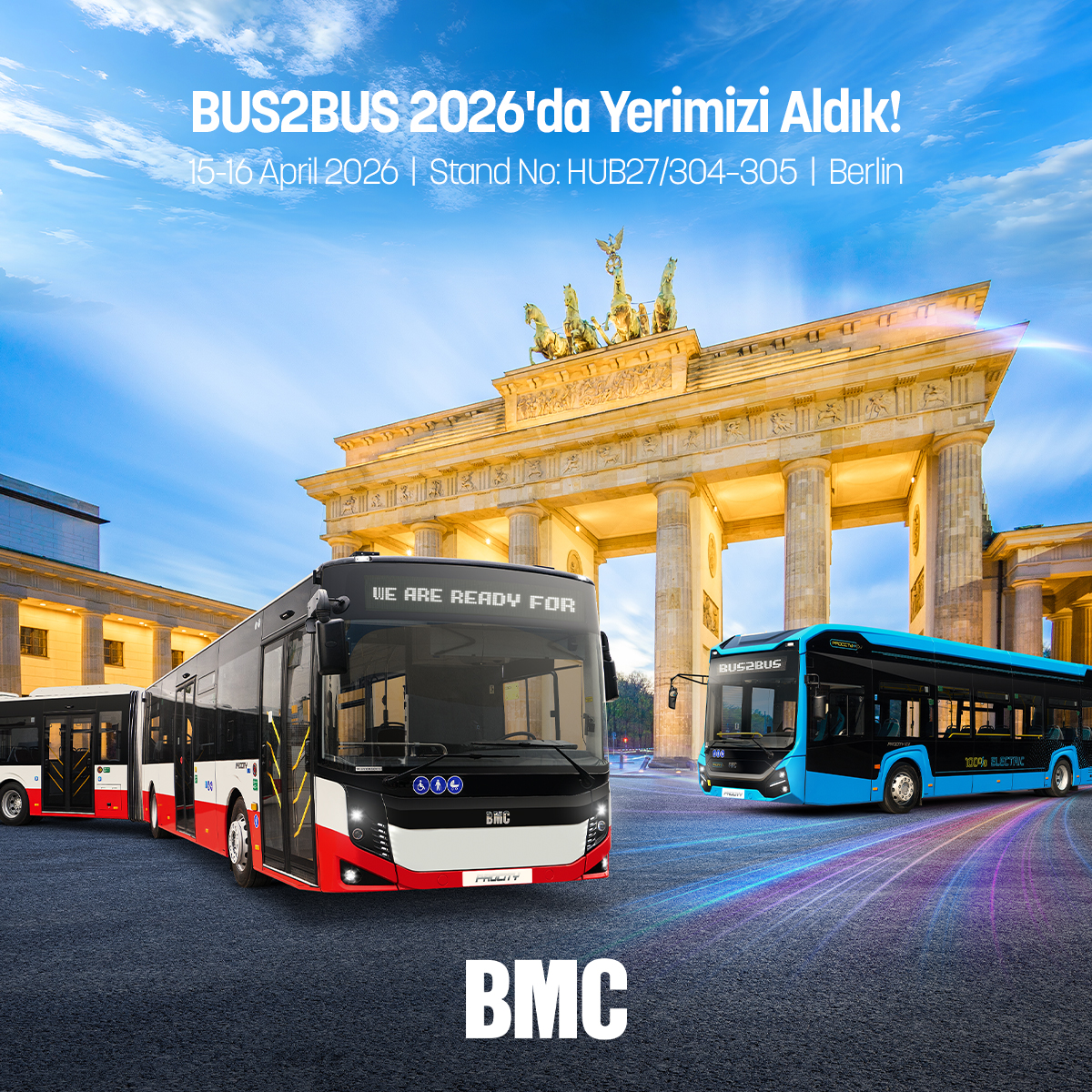 BUS2BUS 2026 İçin Berlin'de Yerimizi Aldık!