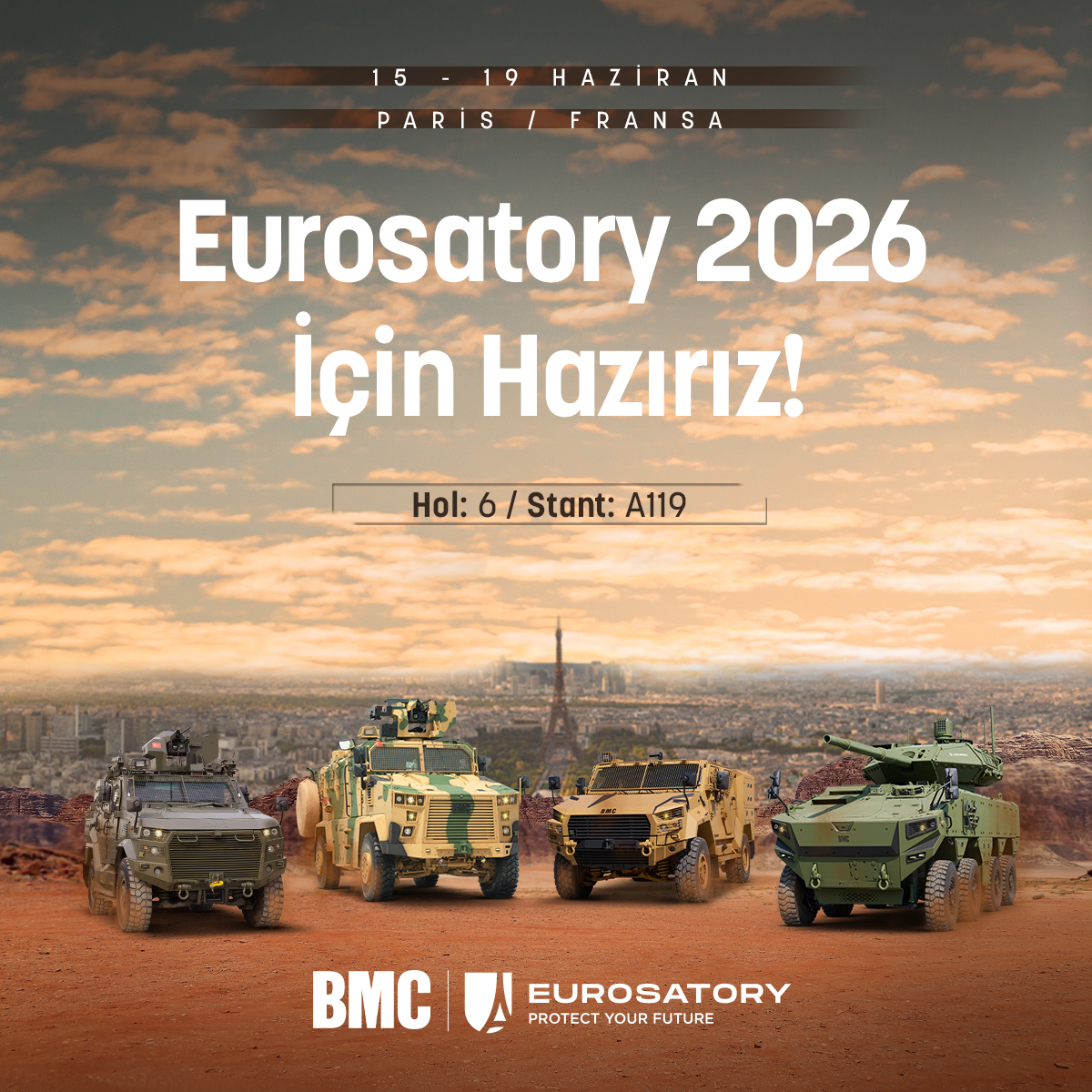 EUROSATORY 2026 İÇİN PARİS'TEYİZ!