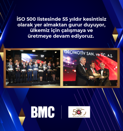 BMC, 55 YILDIR KESİNTİSİZ İSO 500 LİSTESİ’NDE