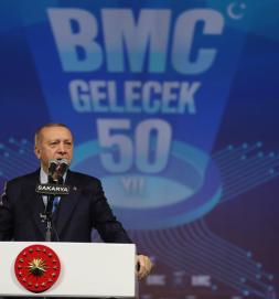 CUMHURBAŞKANI ERDOĞAN YERLİ VE MİLLİ OTOMOTİV DEVİ BMC’NİN SAKARYA KARASU FABRİKASI’NIN TEMEL ATMA TÖRENİNE KATILDI