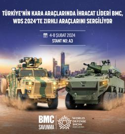 BMC WDS 2024’TE ZIRHLI ARAÇLARINI SERGİLİYOR